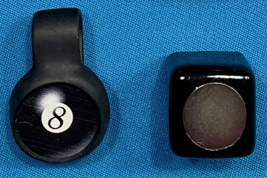 Pocket Clip Magnetic Chalker, Color: Black, Style: Square