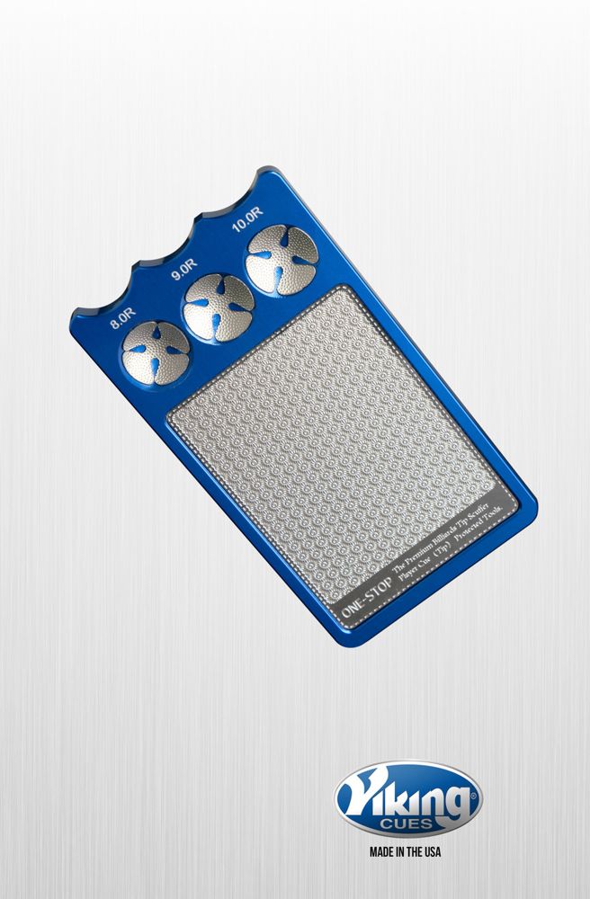 Viking Cue Tip Shaper Scuffer, Color: blue