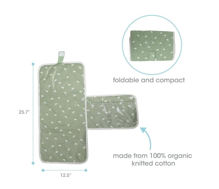 Organic Sage Travel Changing Mat