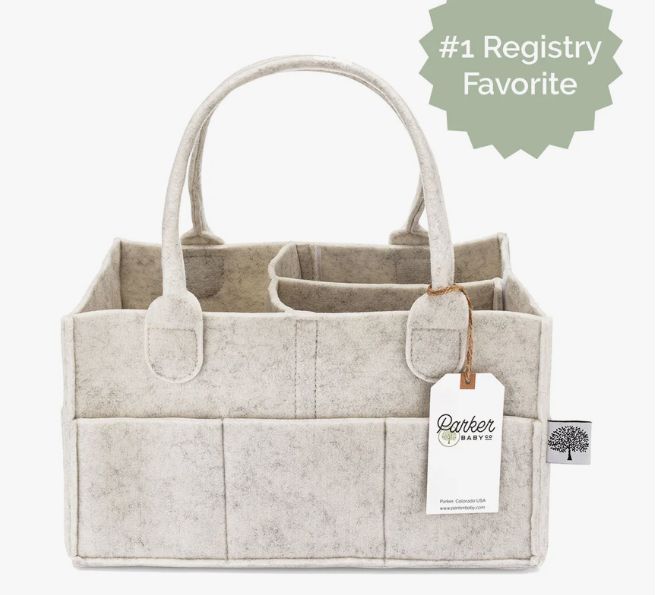 Diaper Caddy in White