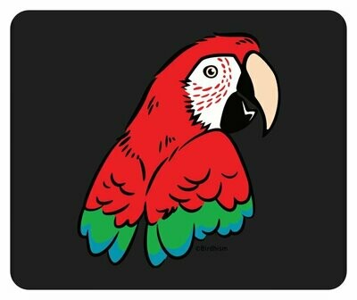 Mousepad--Birdism Artist Greenwing Macaw