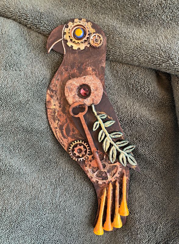 Auction Item--Lyrae Steam Punk Parrot