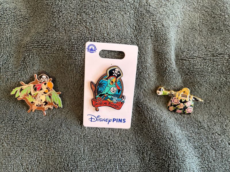 Auction Item--Disney Parrot Pins