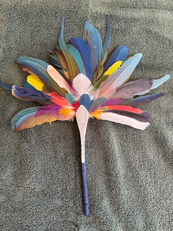 Auction Item--Medium Feather Fan