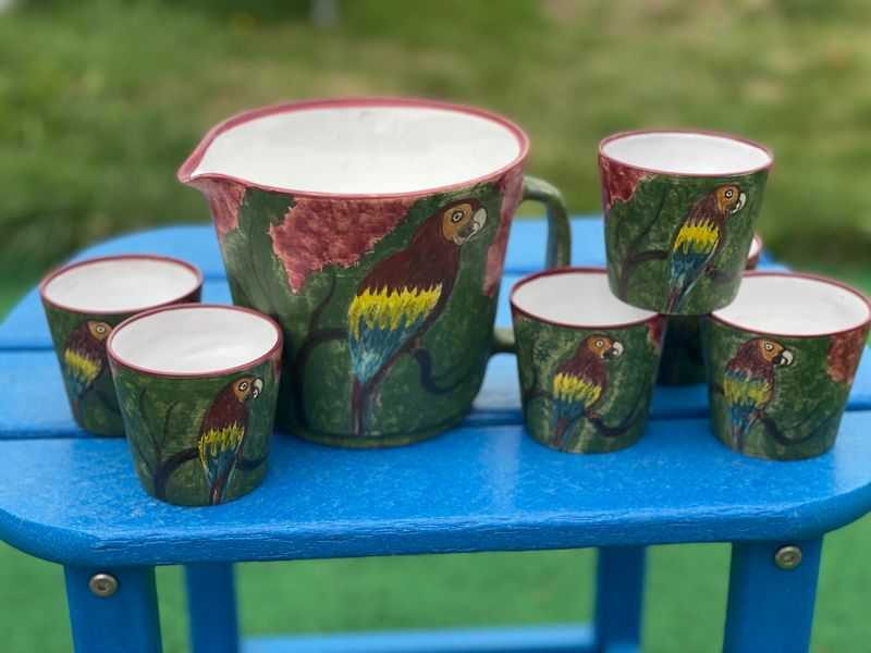 Auction Items--Peruvian Pottery Set