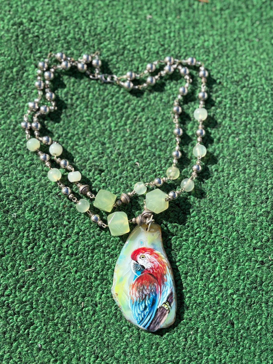 Scarlet Beaded Necklace