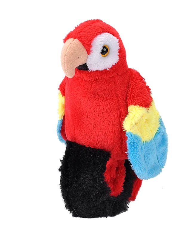 WR Talking Perching Scarlet Macaw