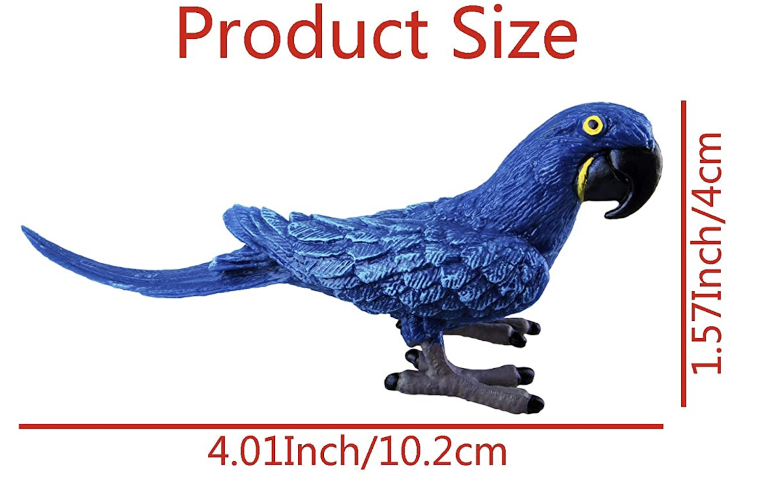Parrot Figures--3", Type of Parrot: Hyacinth Macaw