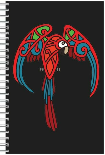 Celtic Macaw Spiral Notebook
