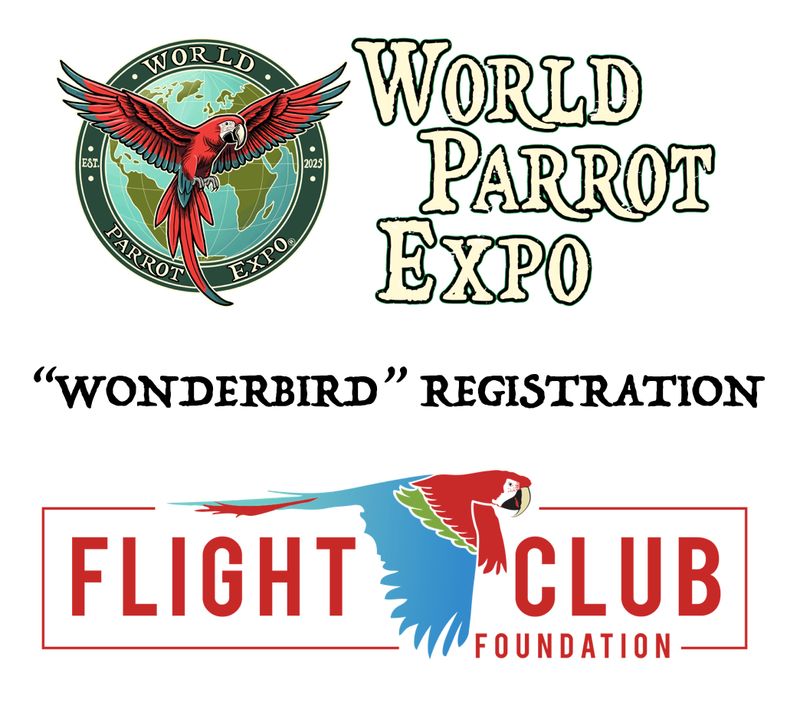 World Parrot Expo WONDERBIRD EARLY REGISTRATION World Parrot Expo WONDERBIRD EARLY REGISTRATION