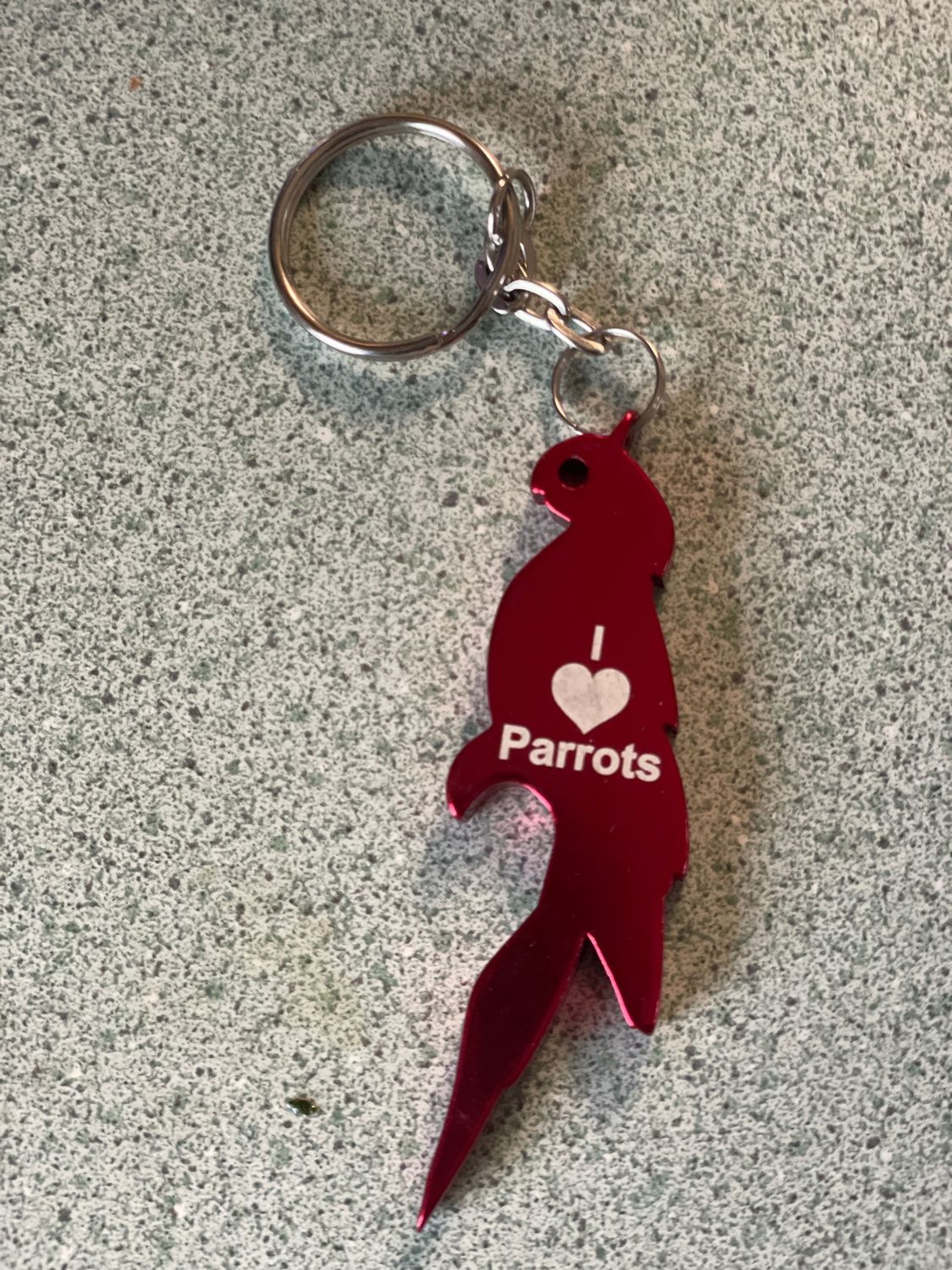 Bottleopener Keychain, Color: Red Keycain