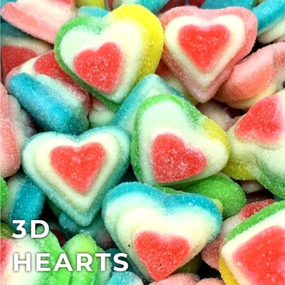 3D Hearts