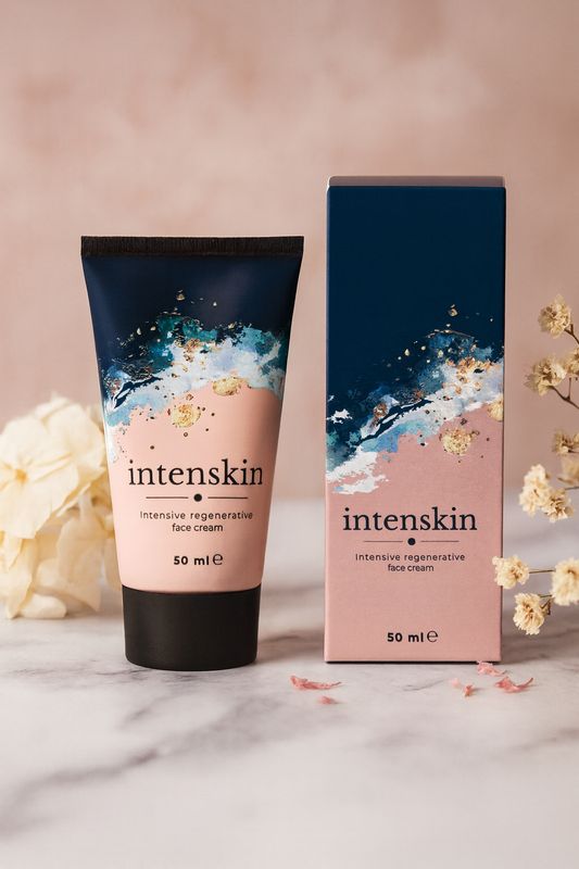 INTENSKIN - Intensive Regenerative Face Cream with Collagen, Hyaluronic Acid, Vitamins C &amp; E