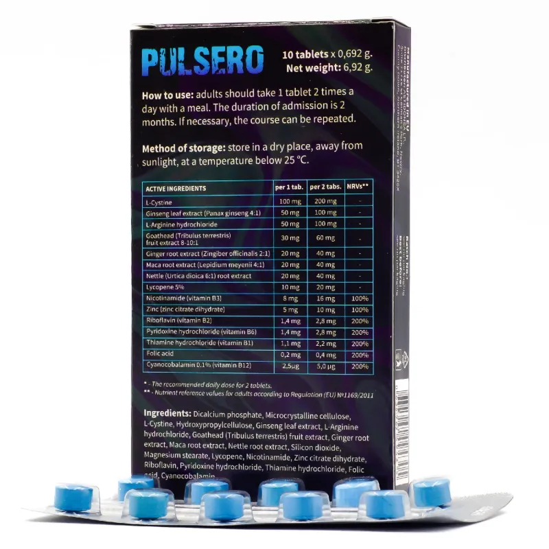PULSERO – Food Supplement for Men