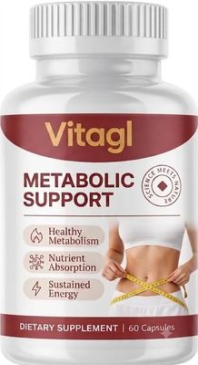 Vitagl dietary supplement - 60 capsules - with green tea extract, apple cider vinegar, ginger, cinnamon, chromium and