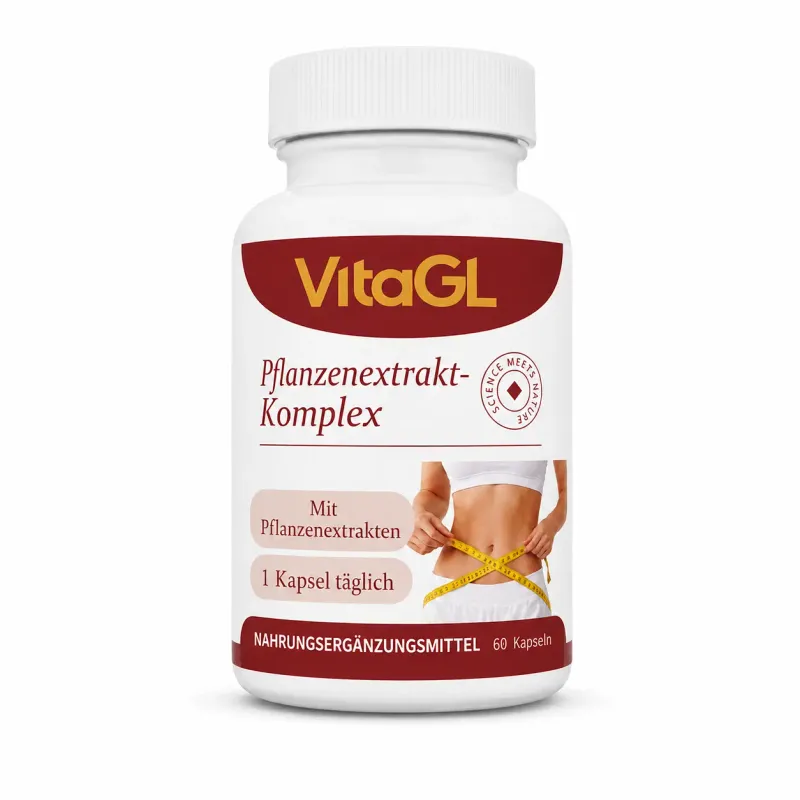 Vitagl dietary supplement - 60 capsules - with green tea extract, apple cider vinegar, ginger, cinnamon, chromium and Vitagl dietary supplement - 60 capsules - with green tea extract, apple cider vinegar, ginger, cinnamon, chromium and