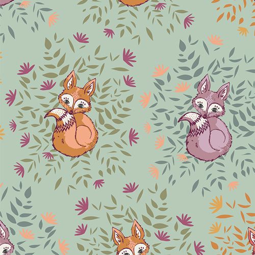 Foxes Five Flannel