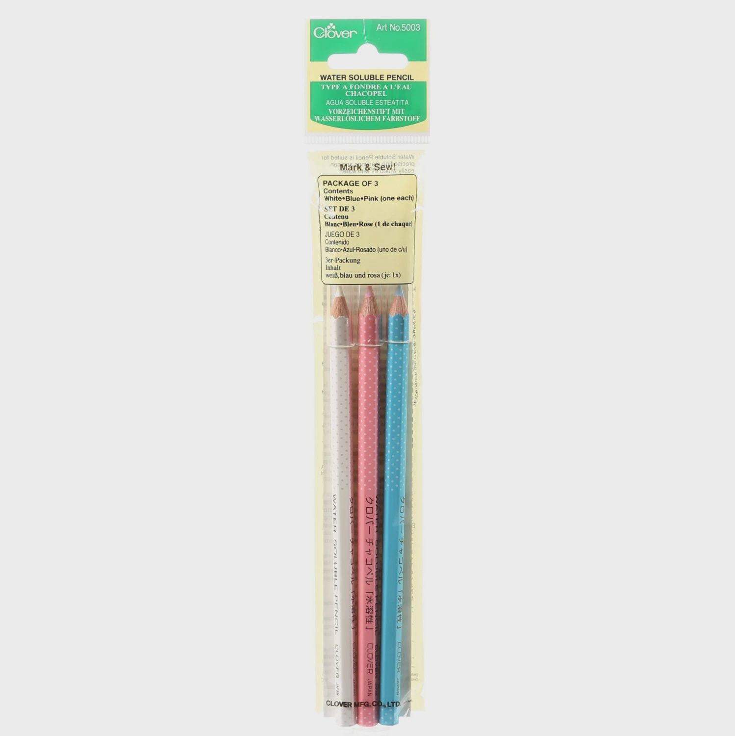 Water Soluble Pencil 3 Colors