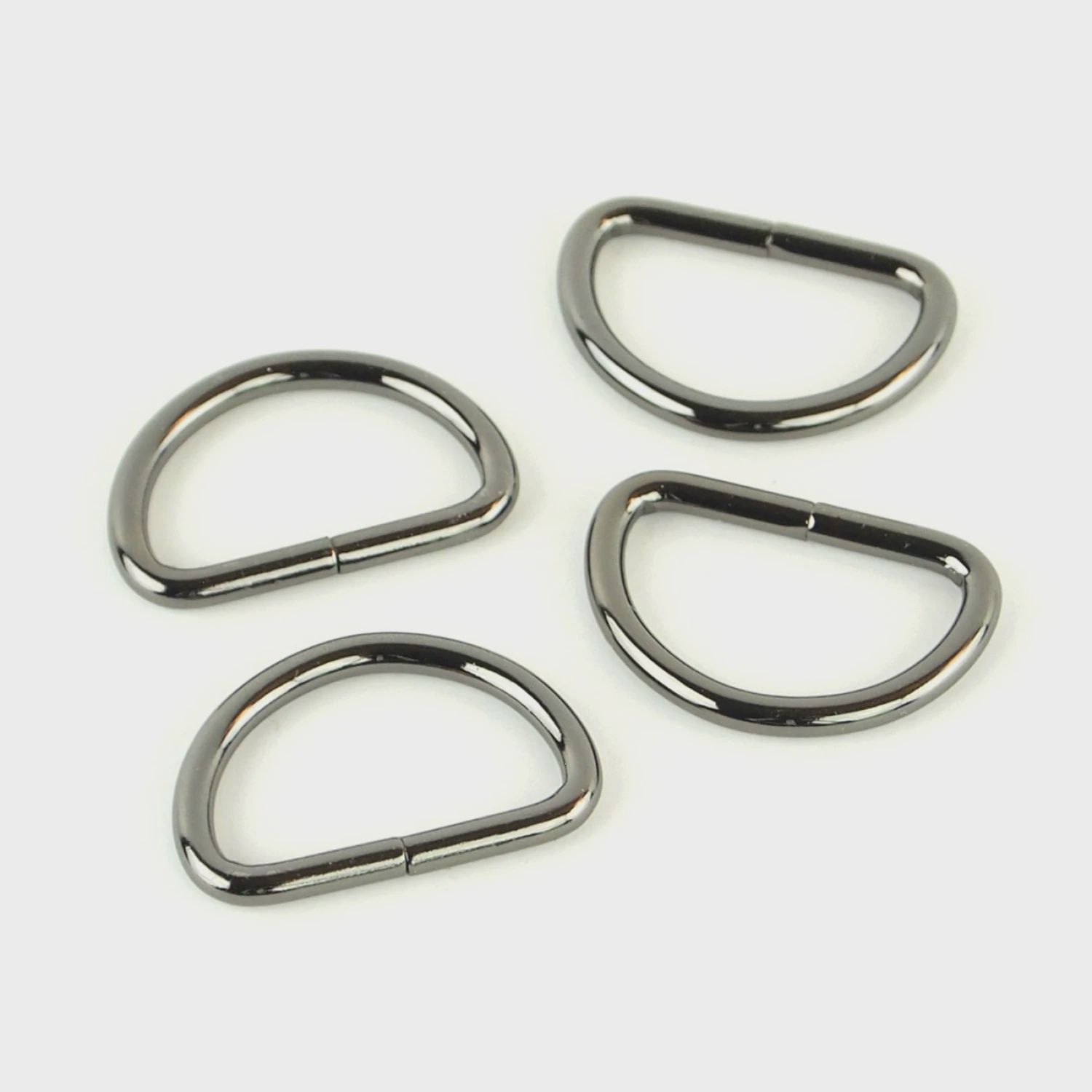 Four D-Rings 1IN Gunmetal