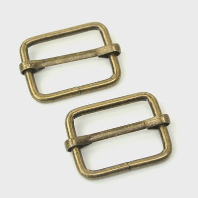 Two Slider Buckles 1In Antique
