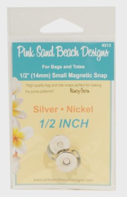 Purse Snap Magnetic 3/4" Silver