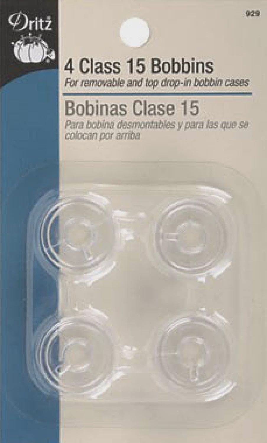 Bobbin Plastic Class 15 4ct