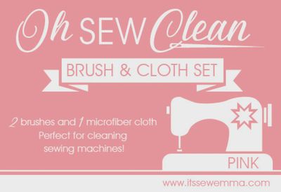 OH Sew Clean Brush Cloth Pink