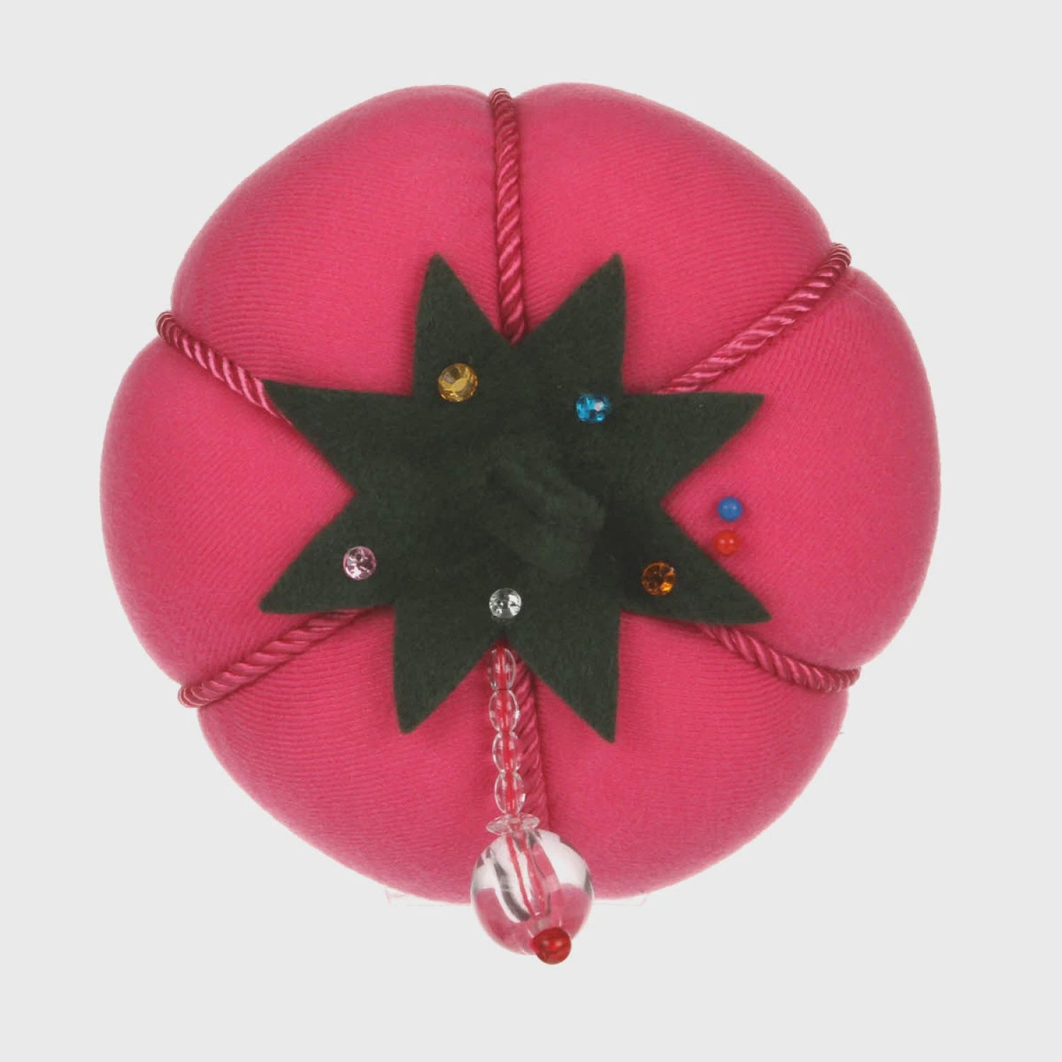 Pink Velvet Tomato Pincushion