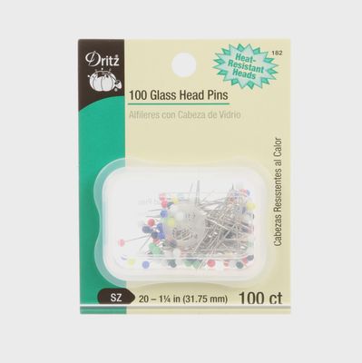 Glass Head Pins SZ 20 1-1/4IN 100CT