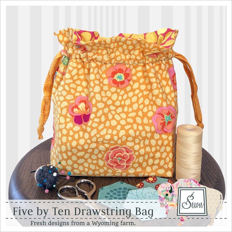 Five By Ten Drawstring Bag Pattern