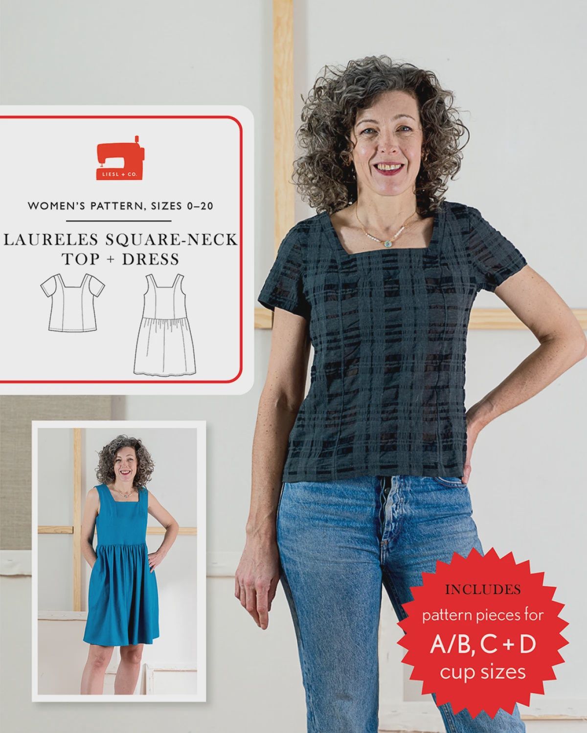 Laureles Square-Neck Top Pattern
