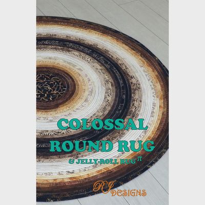 Colossal Round Rug &amp; Jelly Roll Rug Pattern