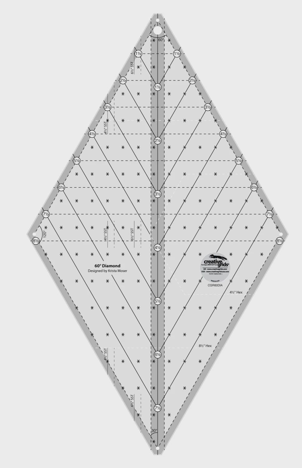 Creative Grids Quilt Ruler 60
