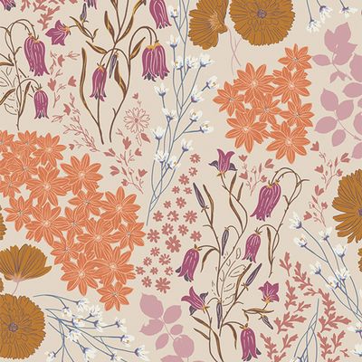 Bluebells and Buttercups Dusk Flannel