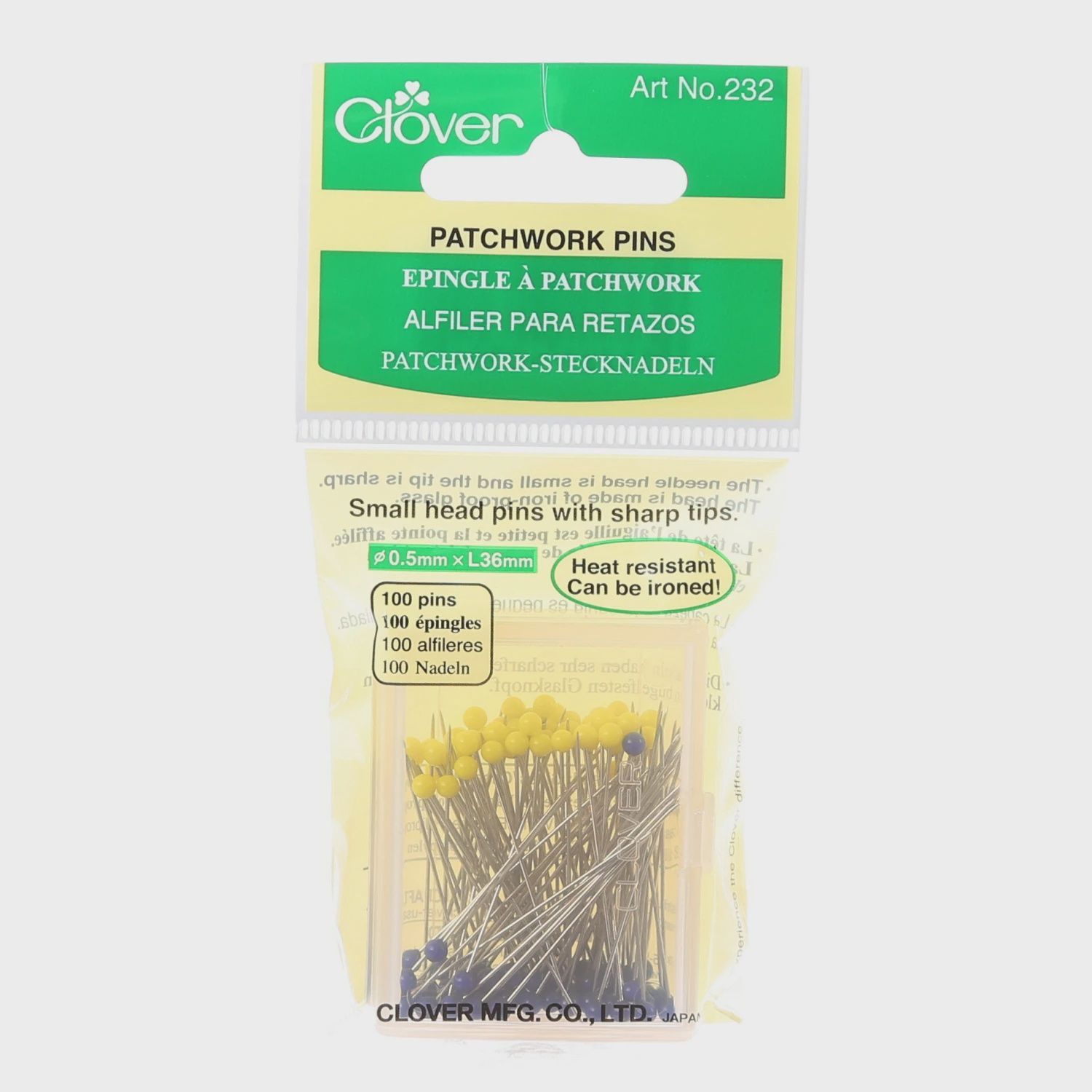 Patchwork Glasshead Pin Size 23