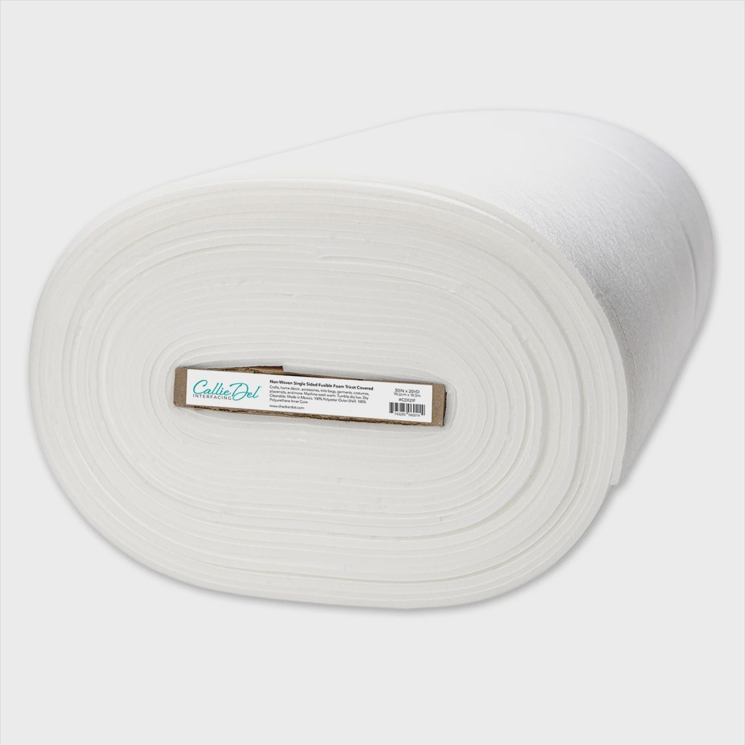 Non-Woven Single Side Fusible Foam Tricot Covered