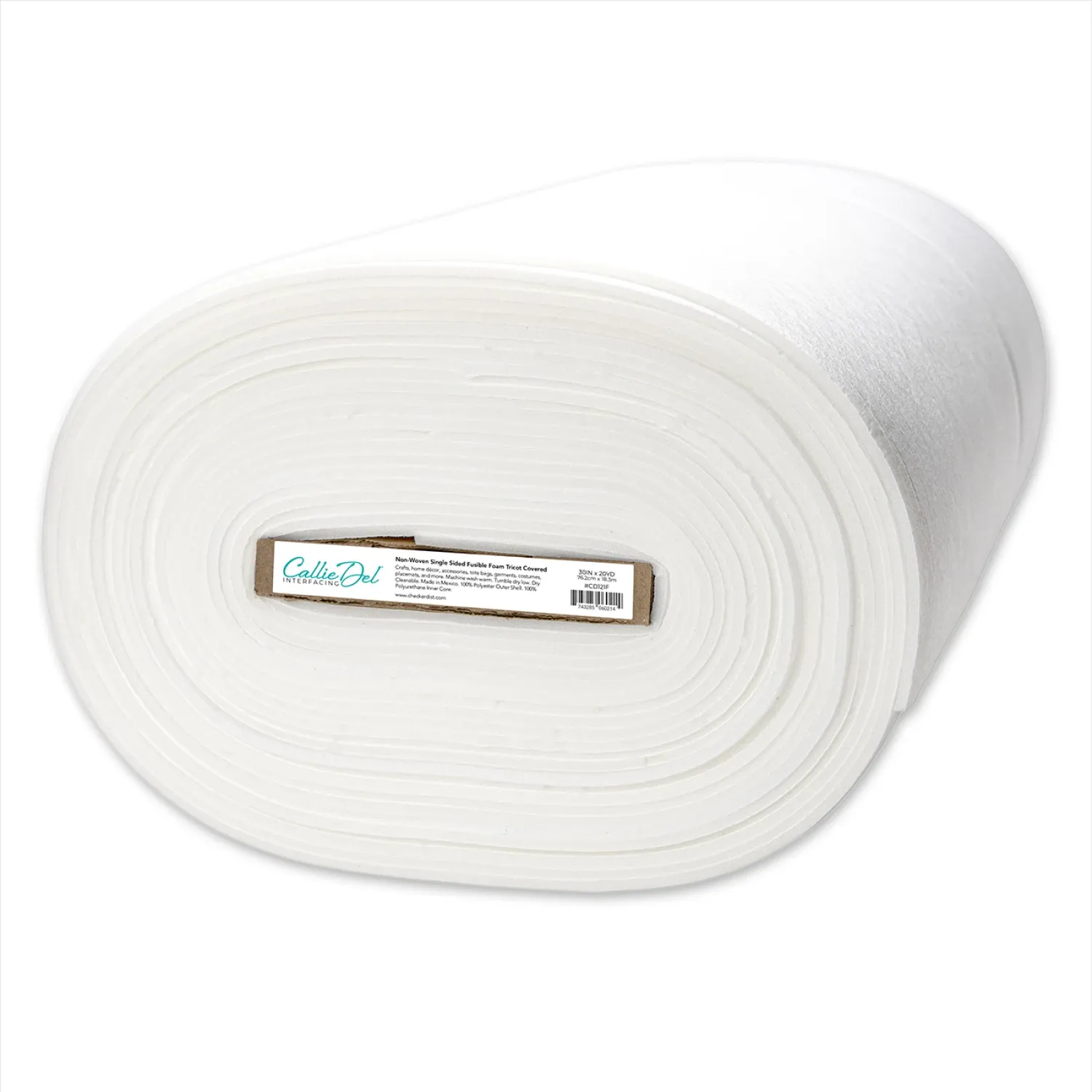 Non-Woven Single Side Fusible Foam Tricot Covered