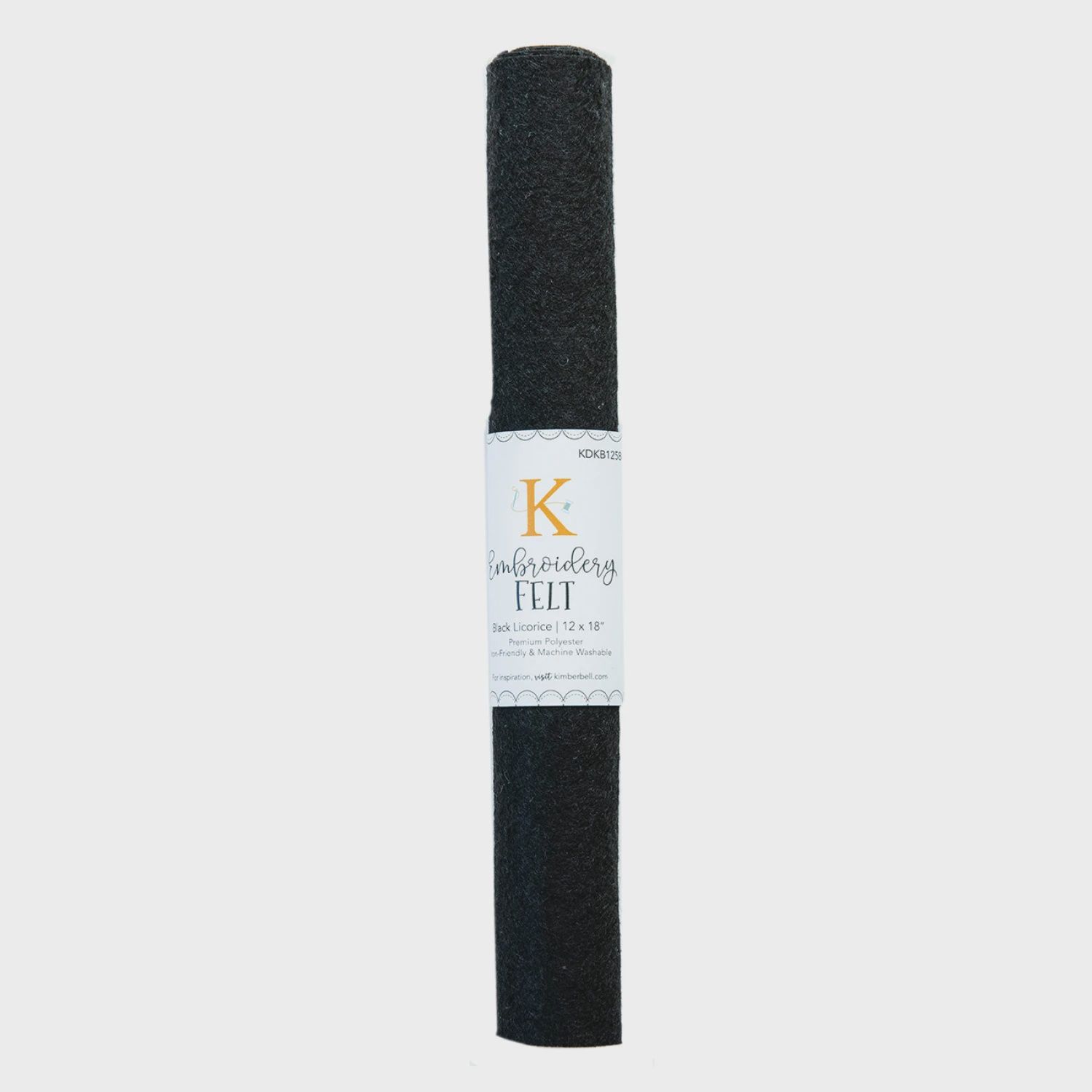 Embroidery Felt Black Licorice