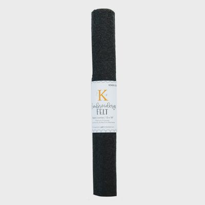 Embroidery Felt Black Licorice