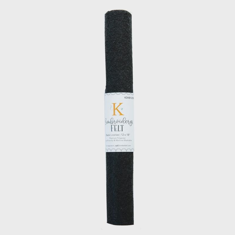 Embroidery Felt Black Licorice