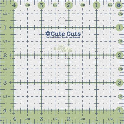 Cute Cut Ruler Square 4.5x4.5"