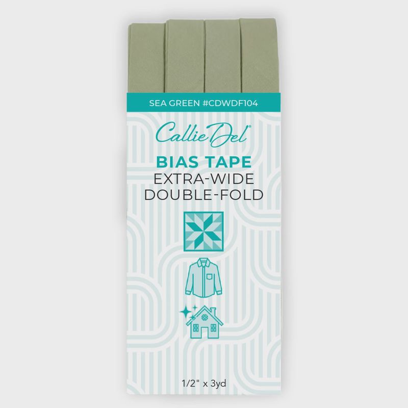 Bias Tape  Extra Wide Double Fold - Leaf