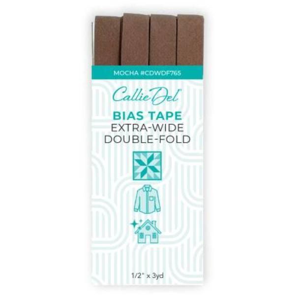 Bias Tape Extra Wide Double Fold - Mocha