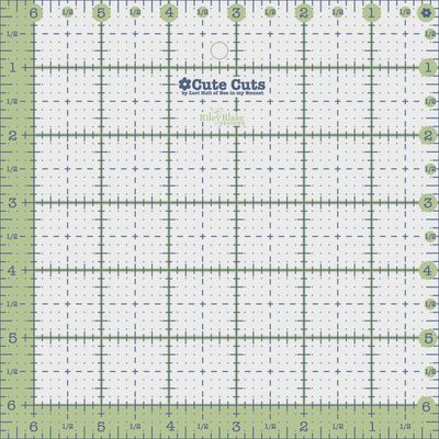 Cute Cut Ruler Square 6.5x6.5"
