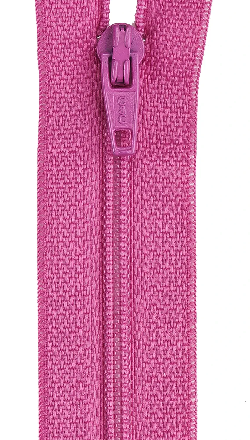 12” All Purpose Zipper Dark Rose