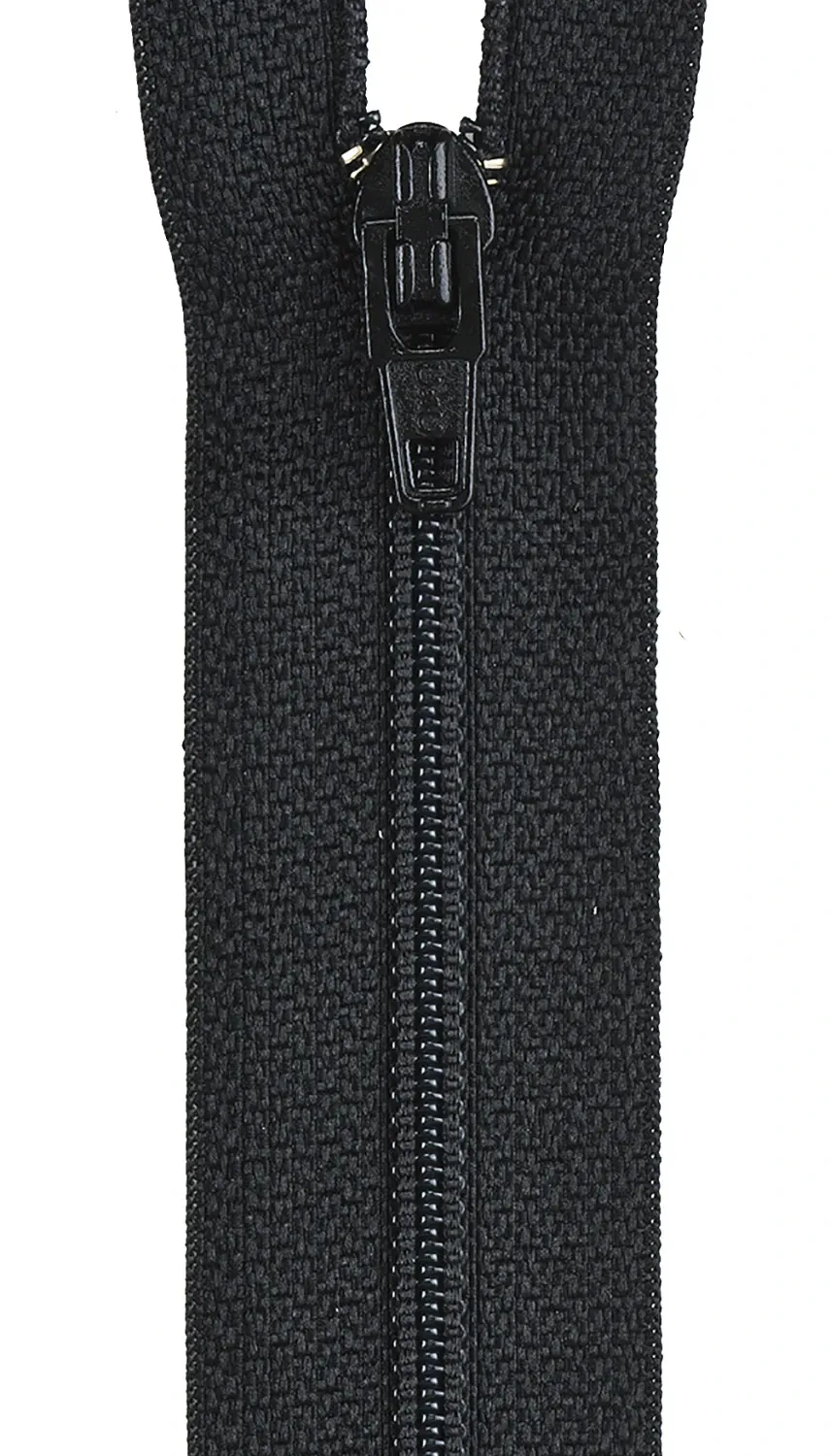 12” All Purpose Zipper Black