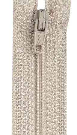 9” All Purpose Zipper Ecru