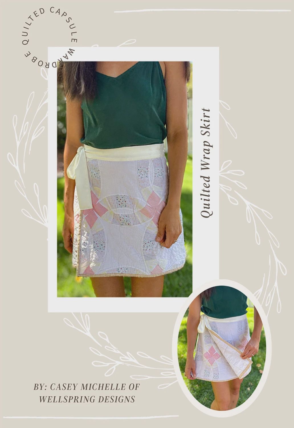 Quilted Wrap Skirt