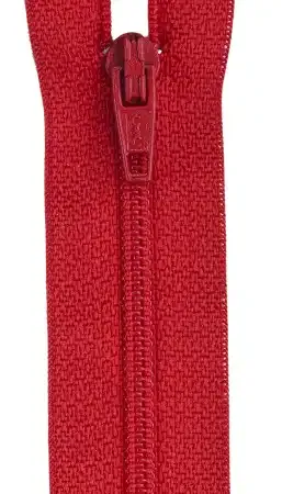 9” All Purpose Zipper Red