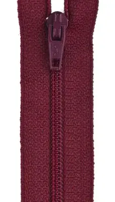 7” All Purpose Zipper Barberry Red